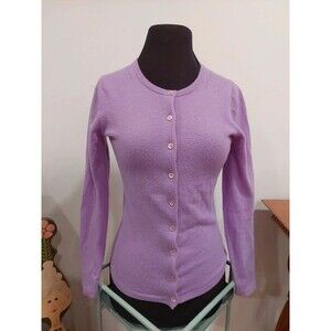 Pure Collection Cashmere Crew Neck Cardigan sz 2